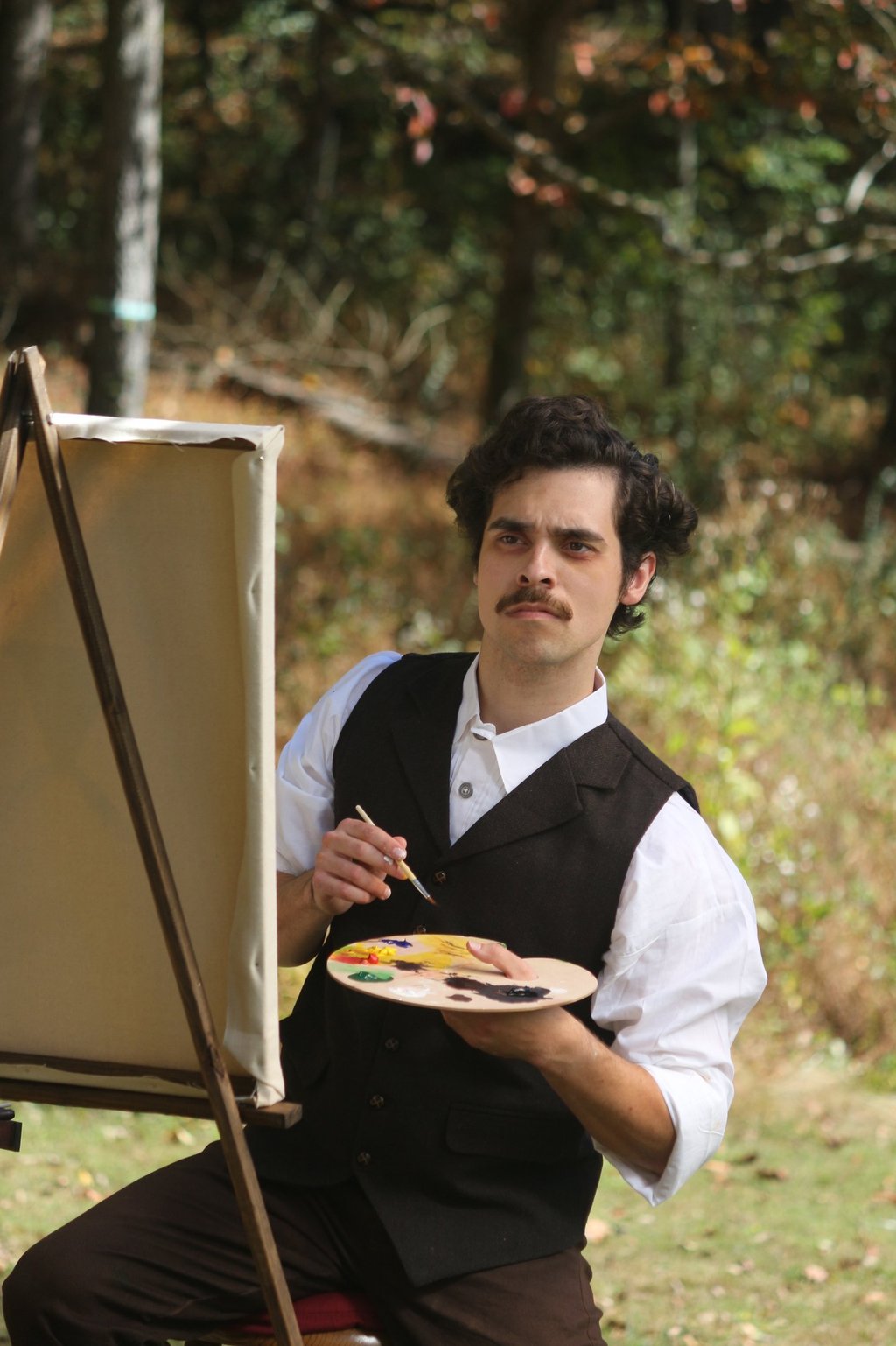 Harrison Acting as a Painter