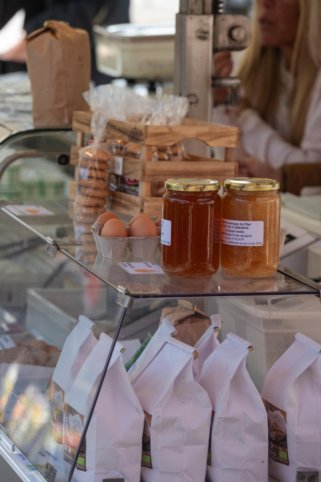 Vente de produits bio marché de Bron