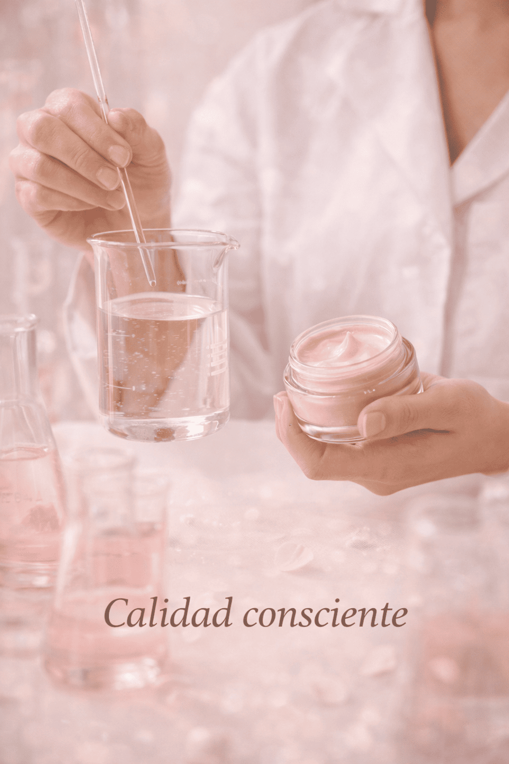 Formulación delicada de productos SAM Cosméticos enfocada en calidad y cuidado.