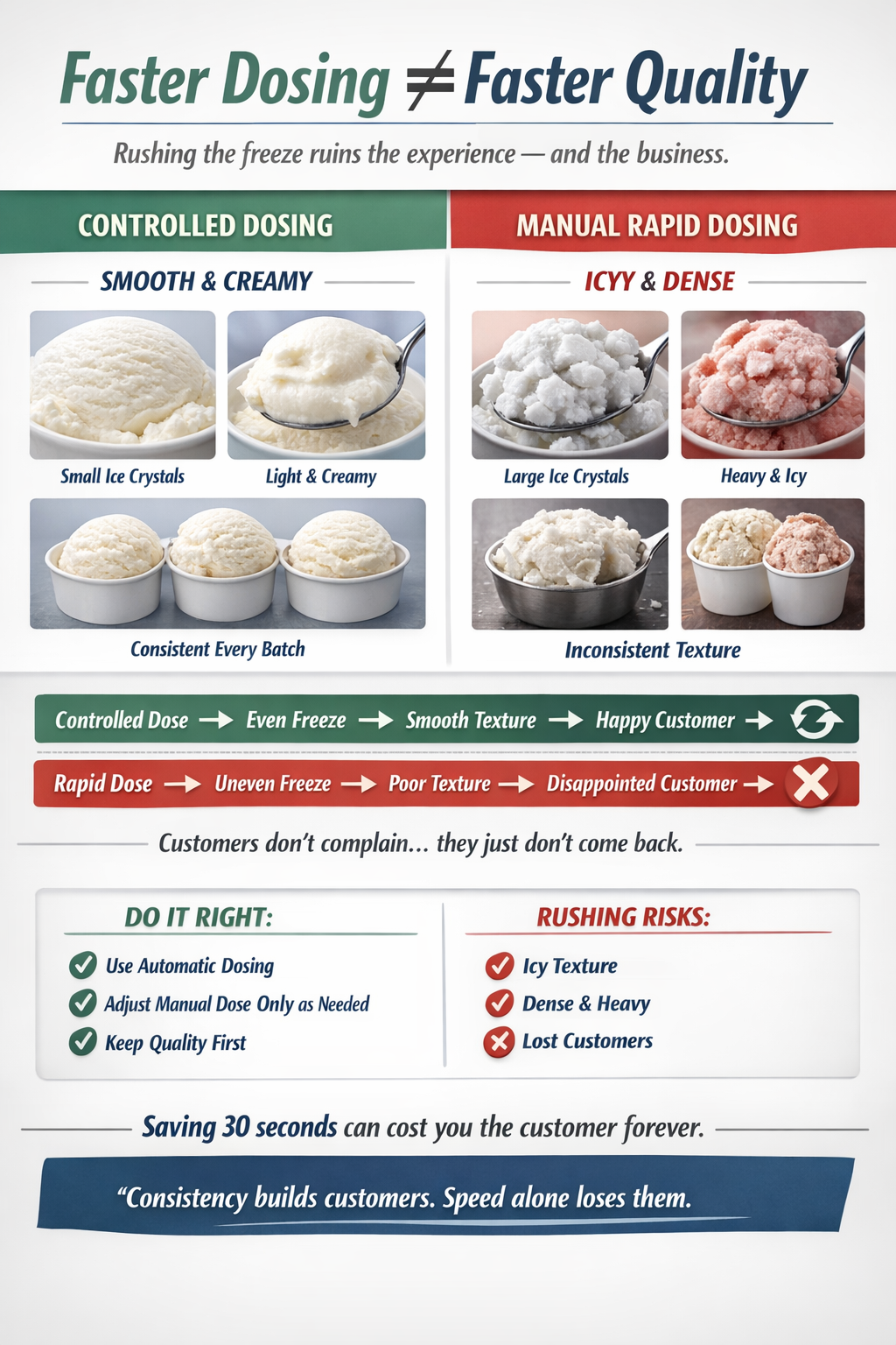 Nitrogen ice cream dosing