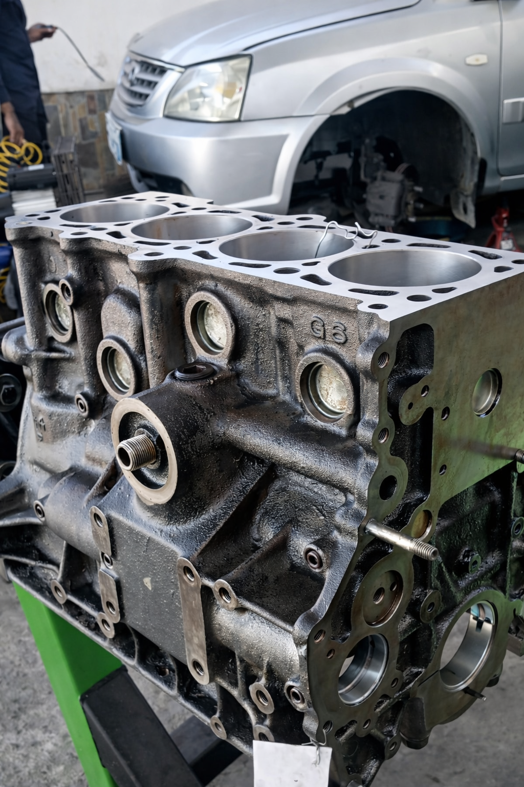 Inspección interna de motor 4 en línea para un diagnóstico preciso y confiable.