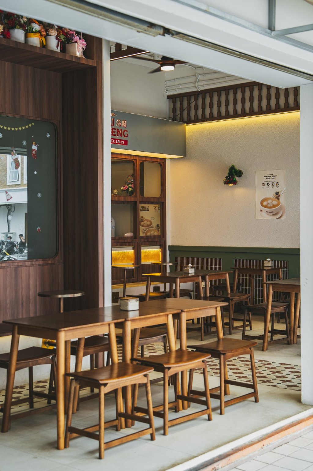 outdoor seating area at Balai Aboleng Batam