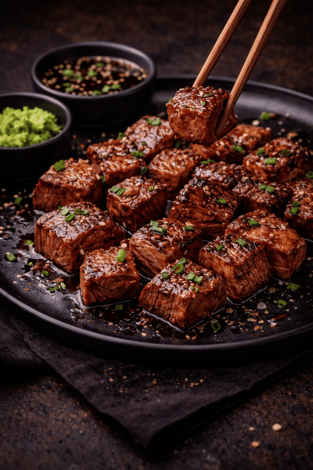 Japanese Style Wagyu Steak Bites made with Australian Wagyu imported by Wagyu Prime to Egypt