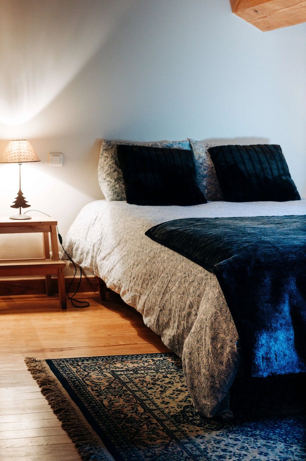 chambre double chaleureuse du gîte Russell