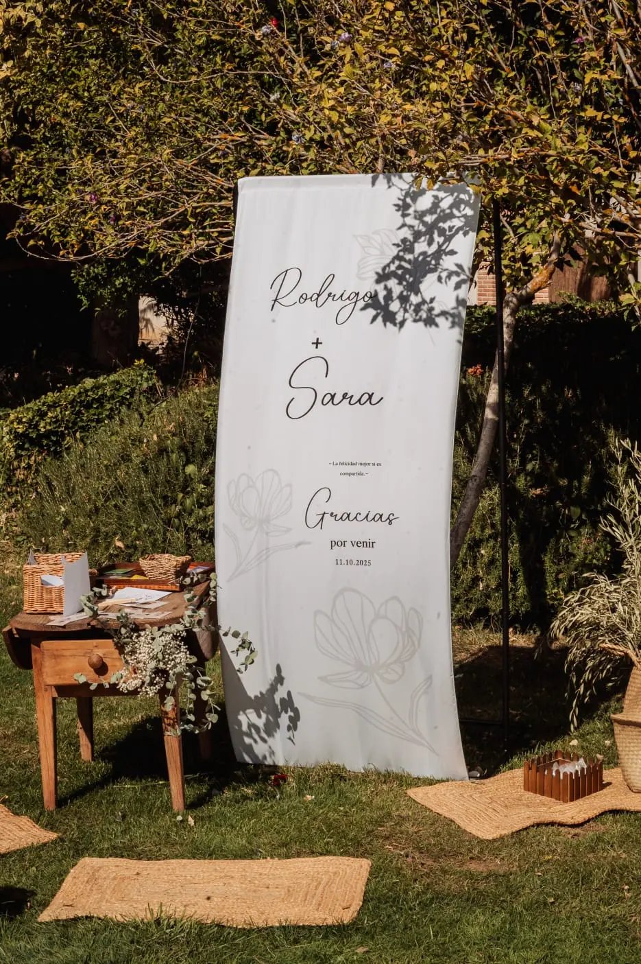 cartel de bienvenida bodas toledo