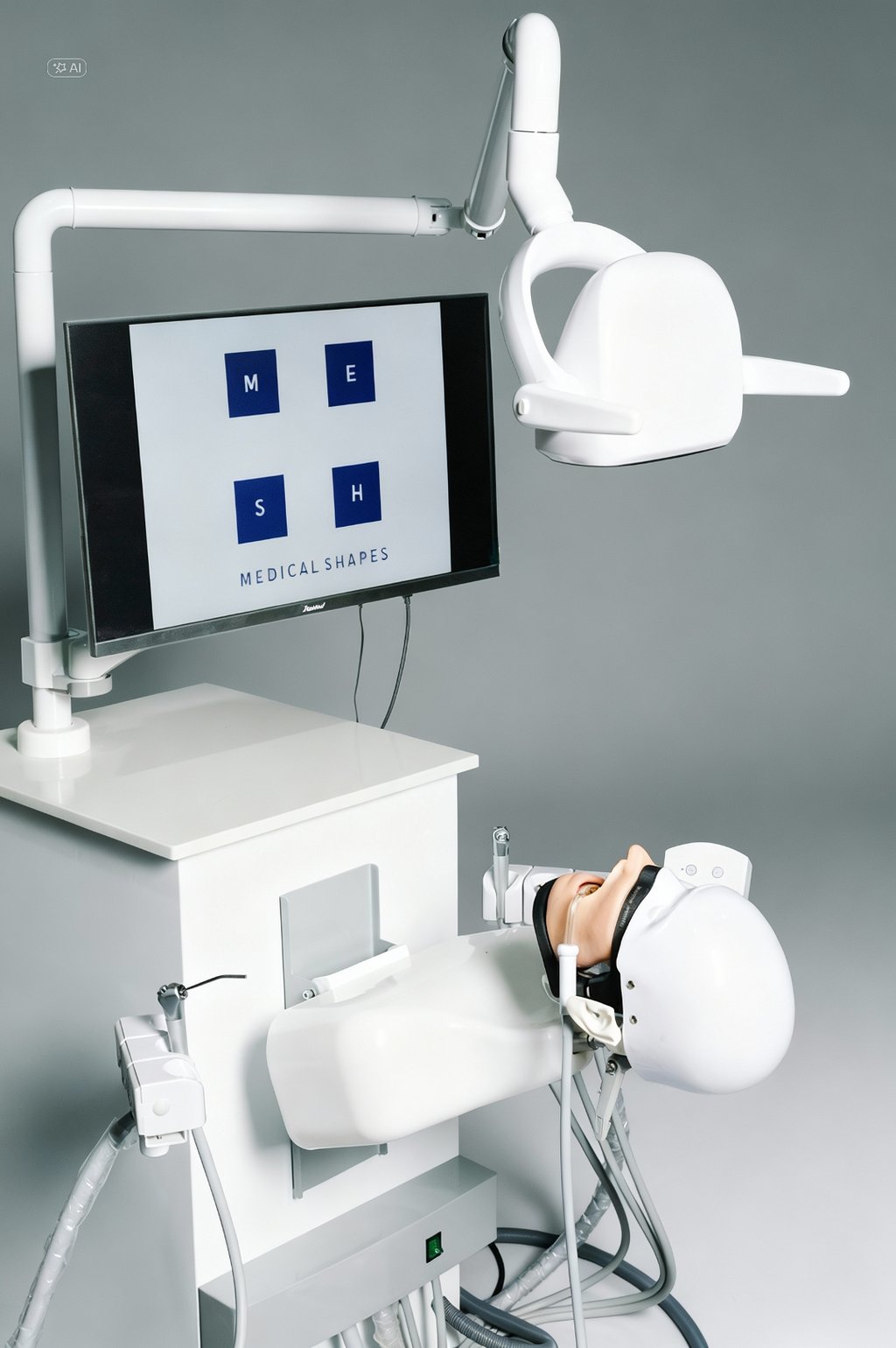 Unidad de simulación móvil con fantoma odontológico