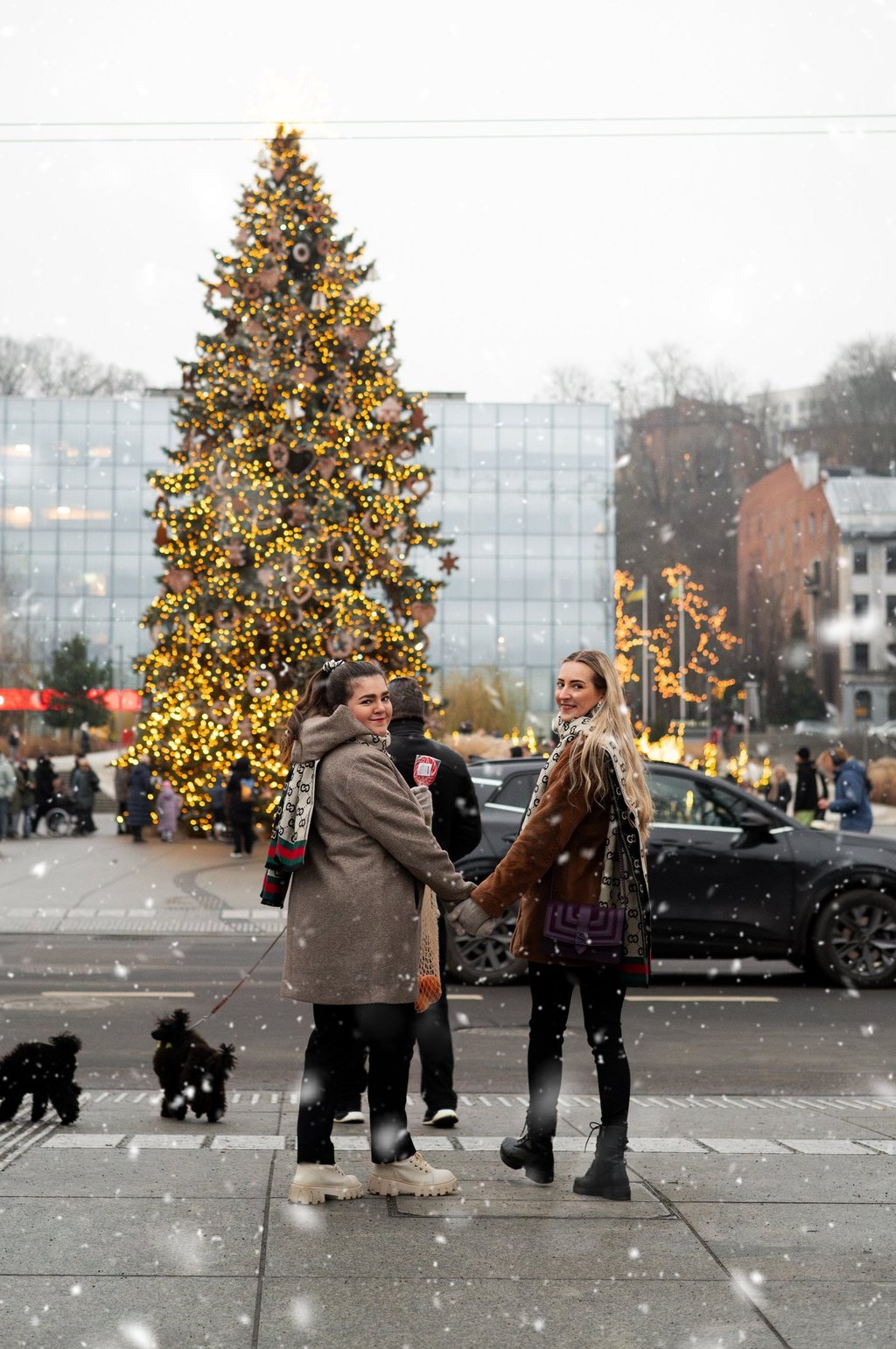 Kalėdinė fotosesija mieste