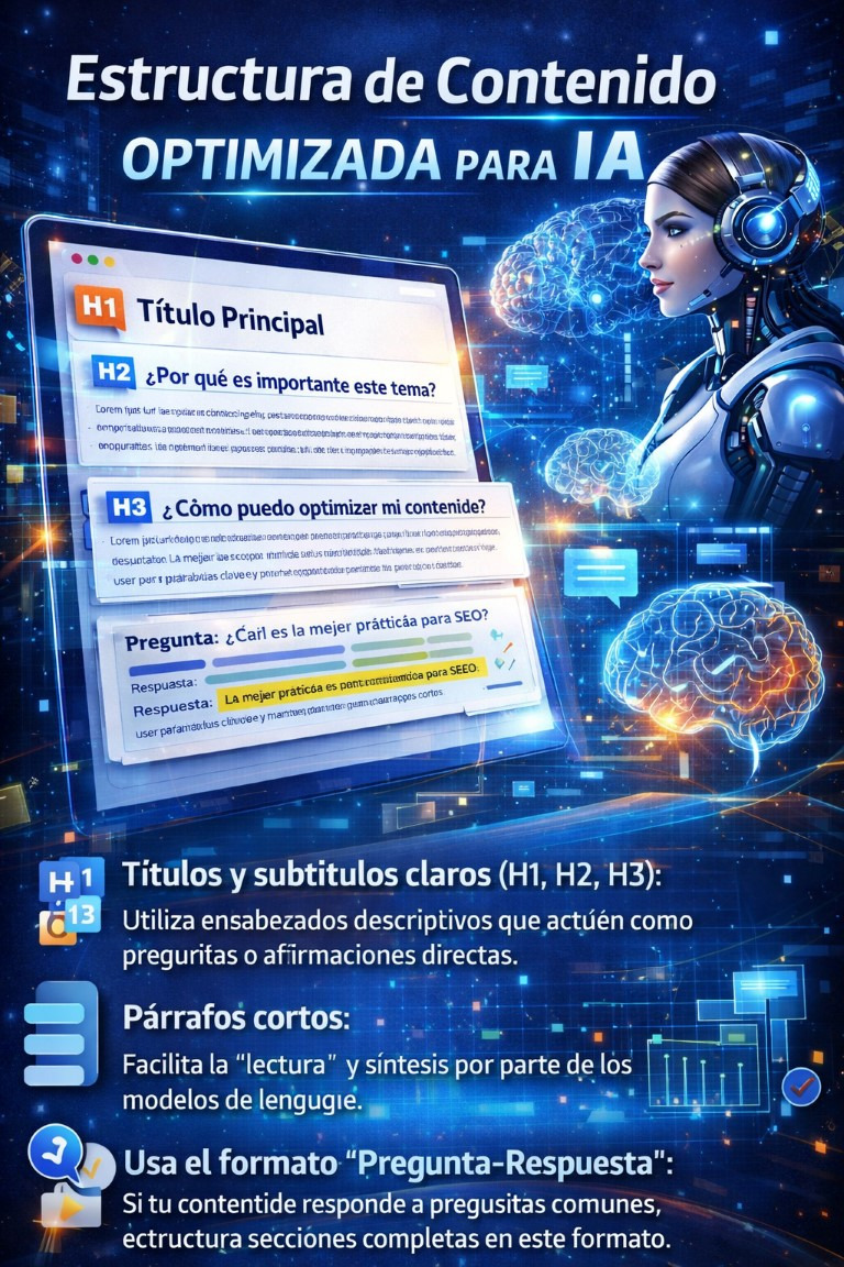 Estructura de contenido optimizada para la IA