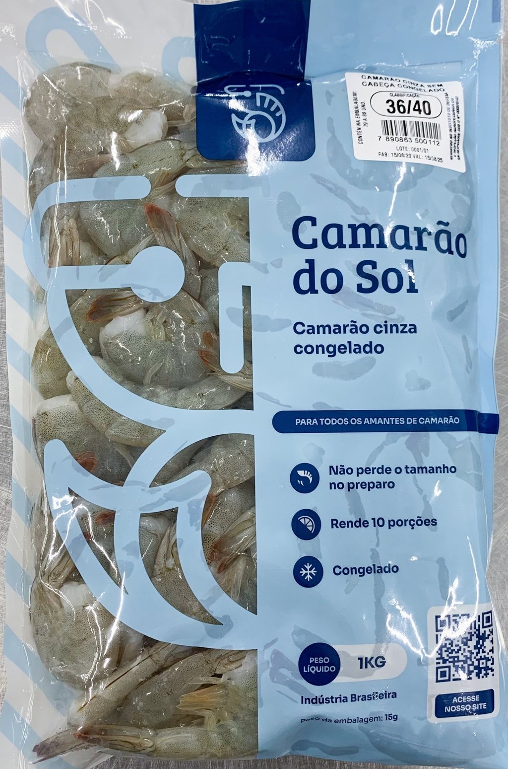 Filé de camarão congelado Camarão do Sol para atacadistas