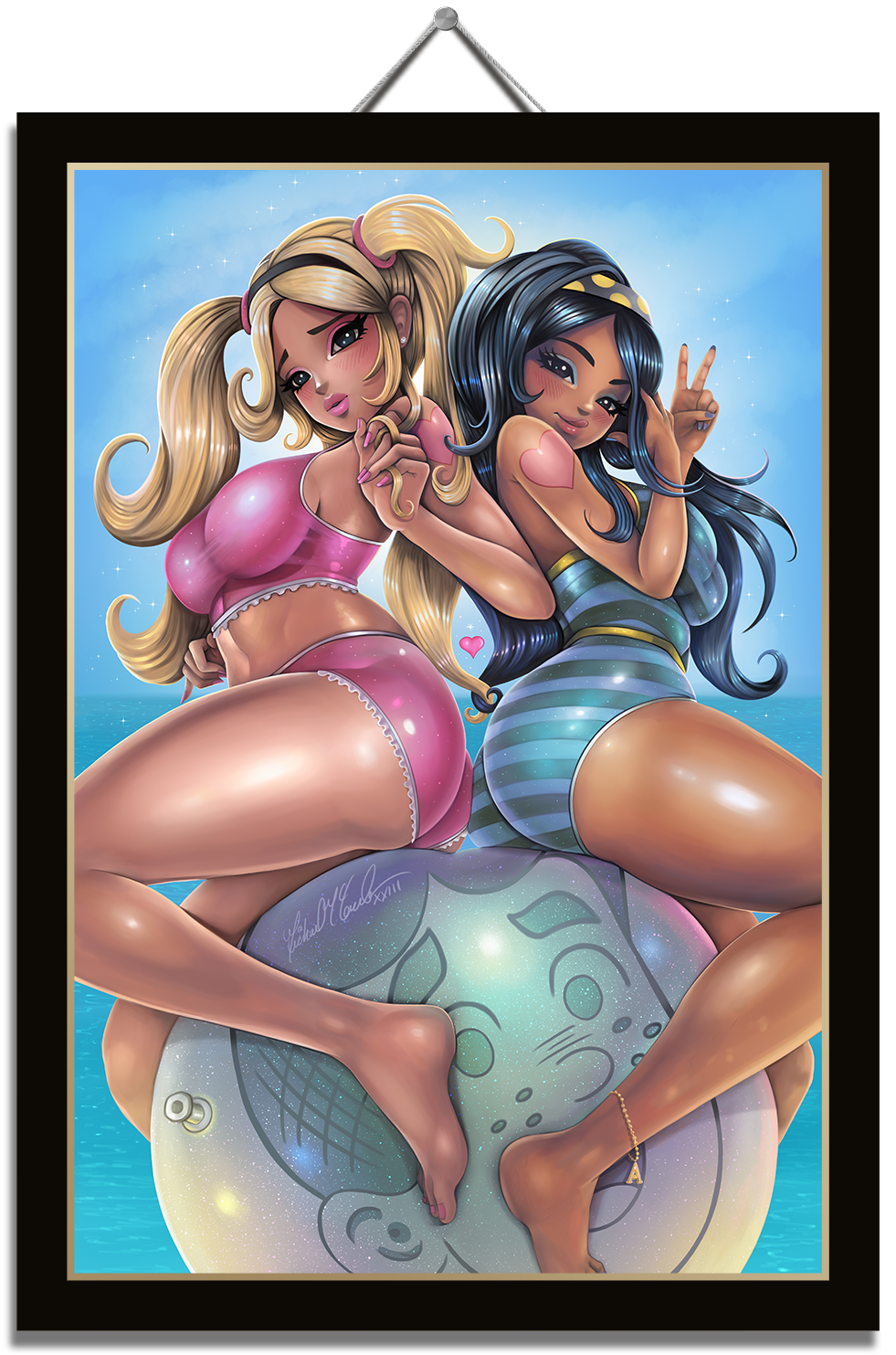 betty and veronica framed artwork