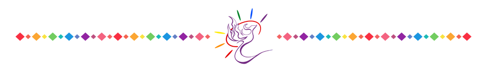 Phoenix with rainbows