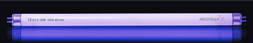 fluorescentes uva para captura de moscas en la industria alimentaria