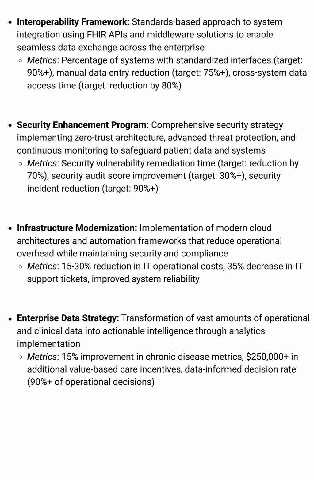 Healthcare leaders collaborating on digital transformation to improve care delivery and operational performance.