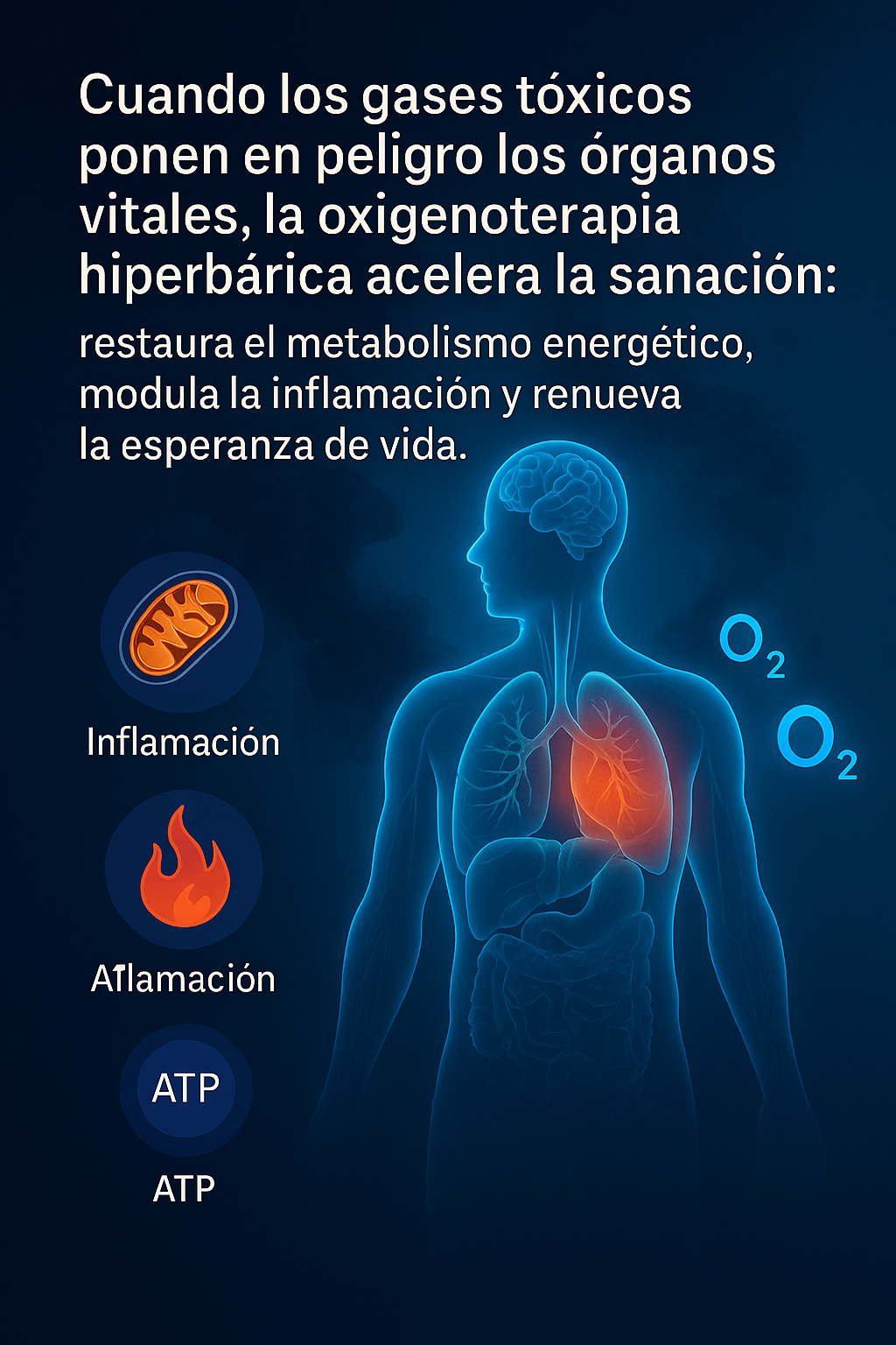 Potencia la recuperación de intoxicaciones por gases
