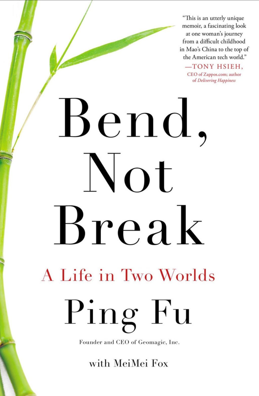 bend, bend, not break by Ping Fu, founder and CEO of Geomagic, Inc. with MeiMei Fox