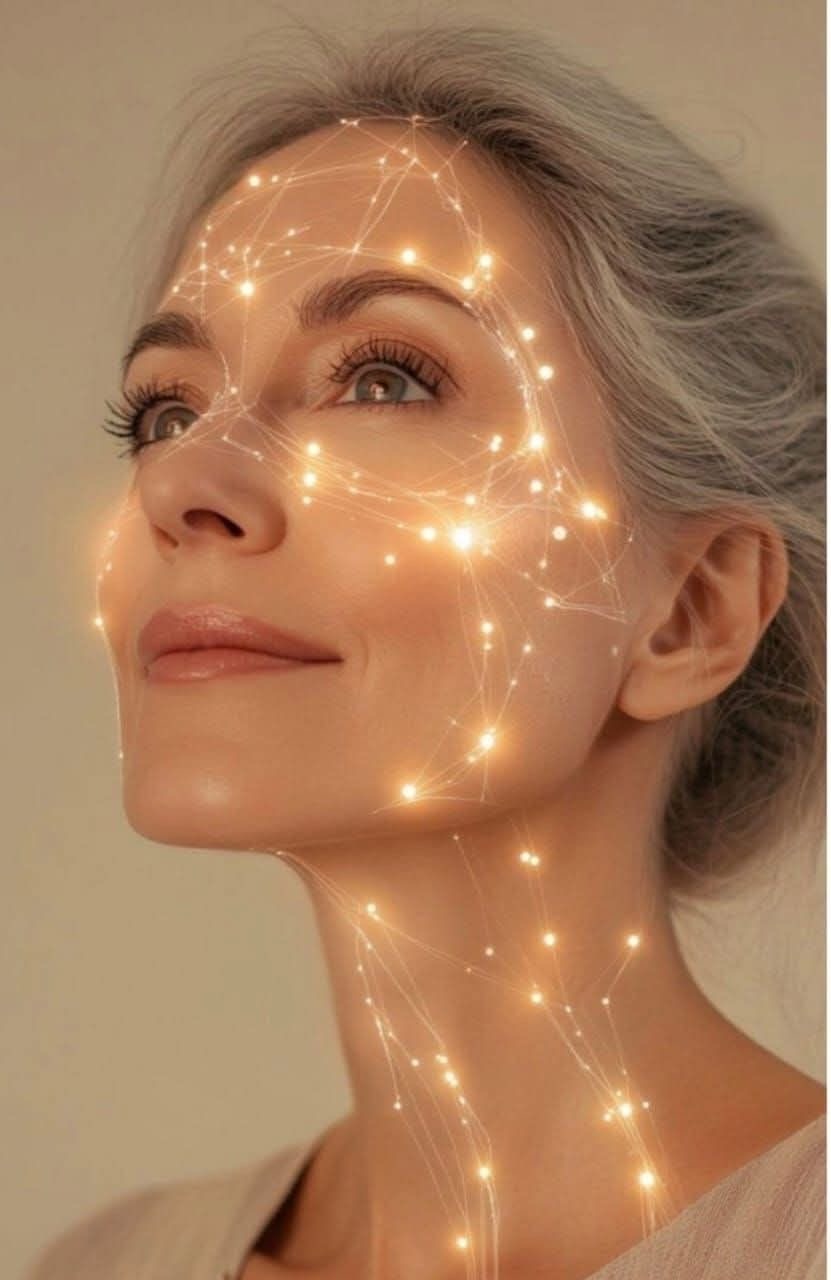 Mujer madura con piel luminosa representa tratamiento facial regenerativo en AR Clinic.