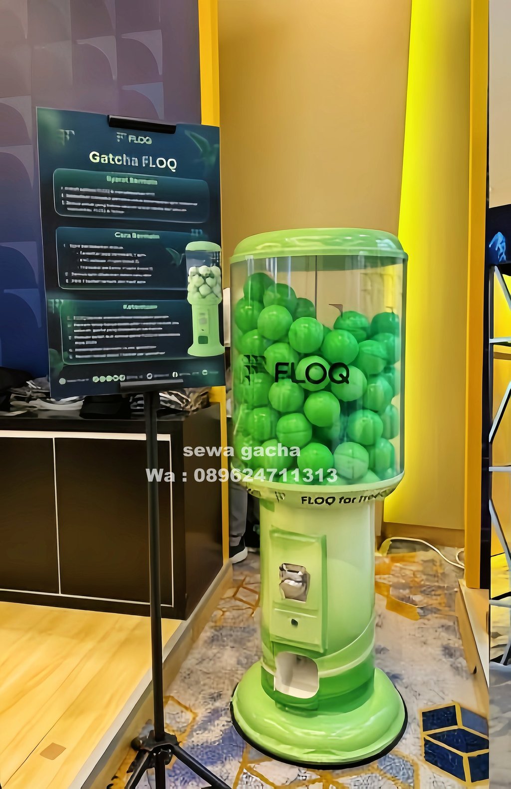 sewa cutom jumbo giant gacha gachapon indonesia