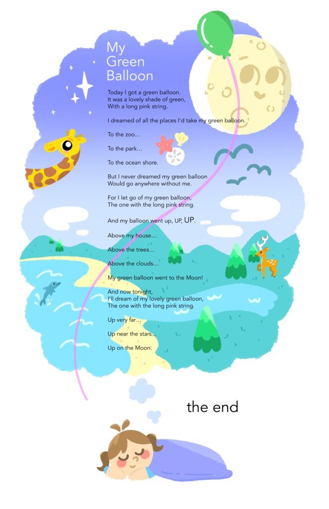 a child's poem about the end of a balloon