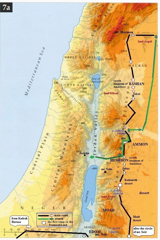 to the Promised Land,  http://www.newtestamentchristians.com/bible-land-maps/ 