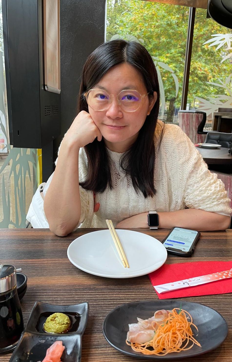 Winnie Kwan in stage outfit – cropped view