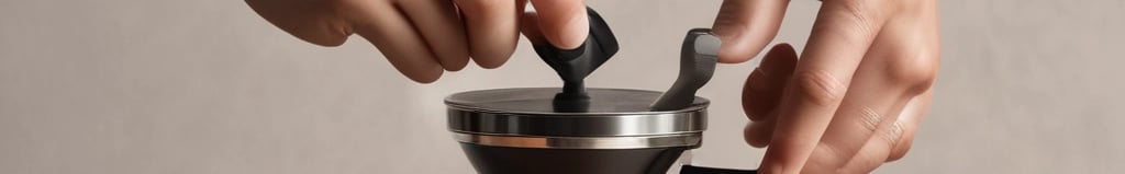 a person is pouring coffee into a cup of coffee