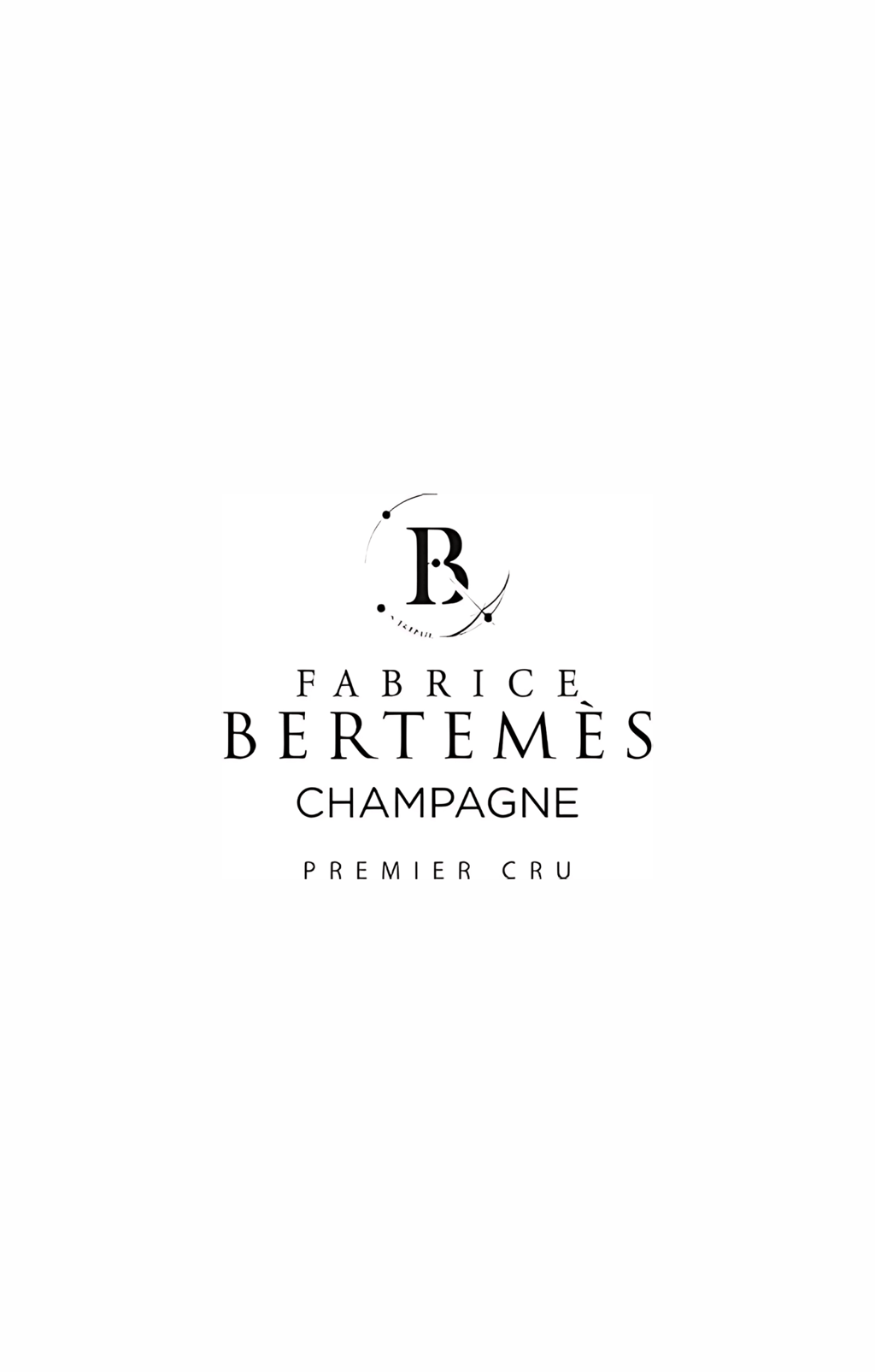 Logo Fabrice Bertemès Champagne premier cru. 