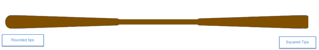 Illustration of Greenland Paddle Blade Tips