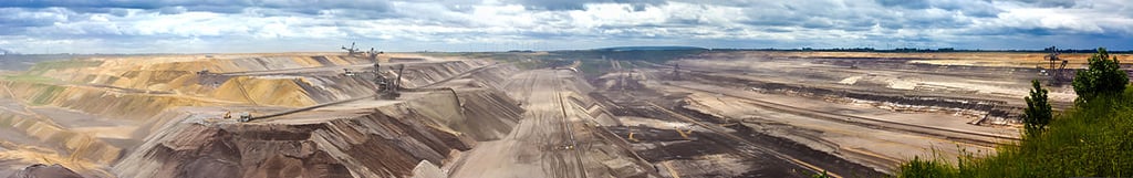 Photo de la mine de Garzweiller en Allemagne