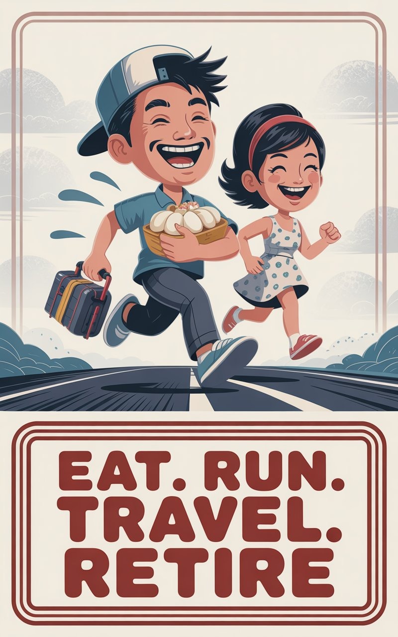 Eat, Run, Travel, Retire