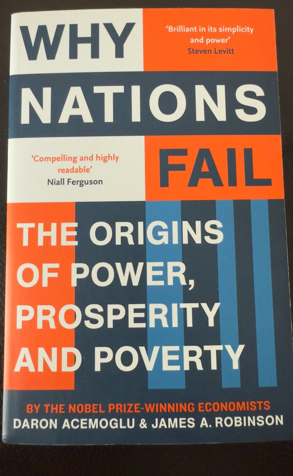 a book cover of why nations fail