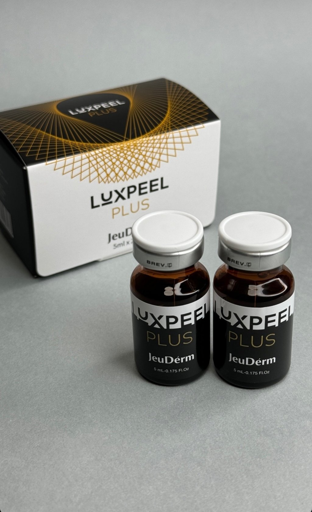 a couple of bottles of Luxpeel from Jeudérm