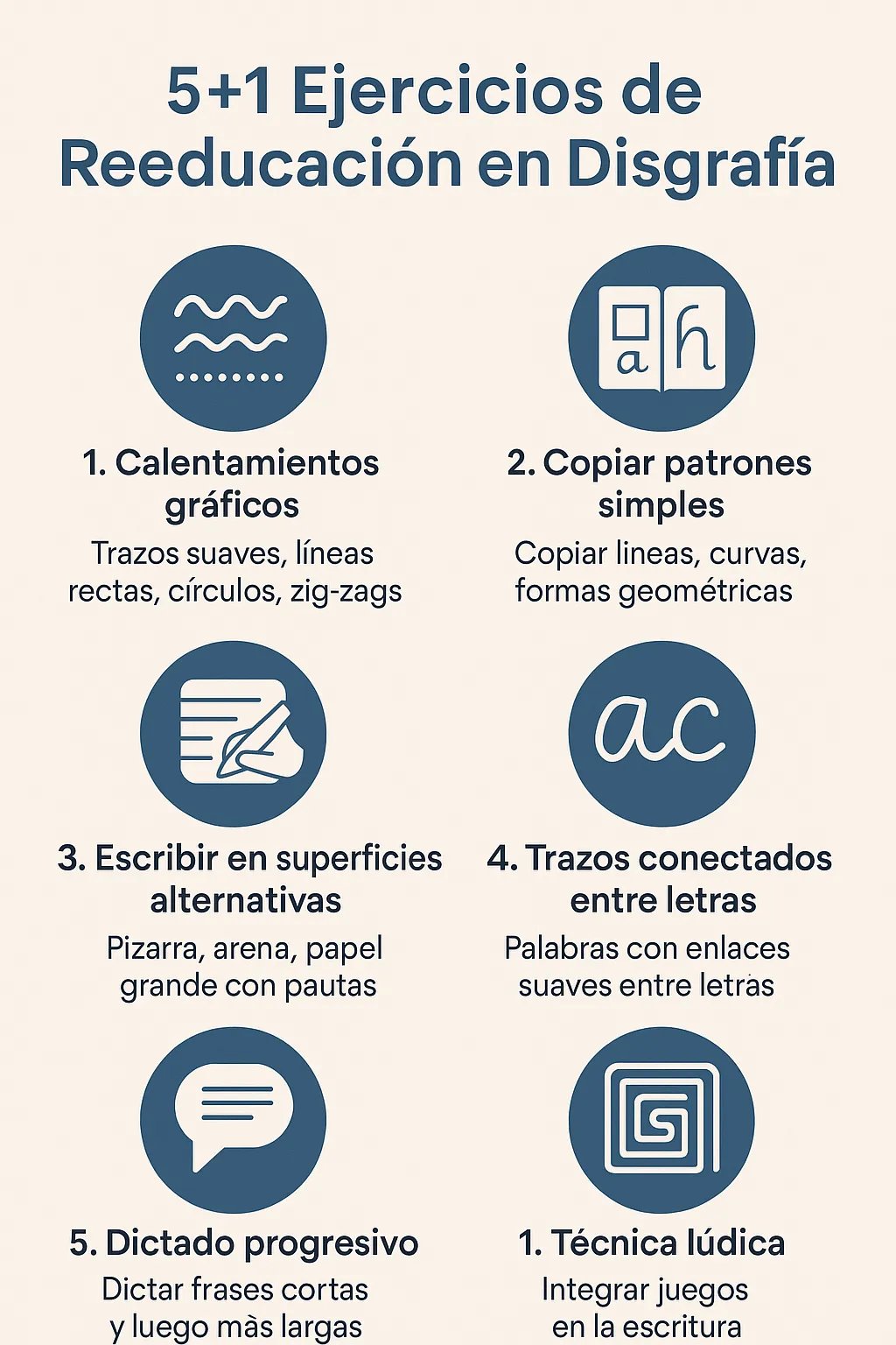 Ejercicios disgrafia