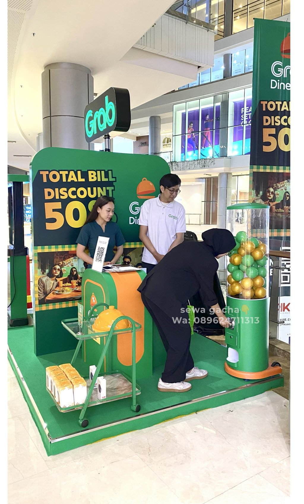 sewa mesin gacha gachapon tabung custom