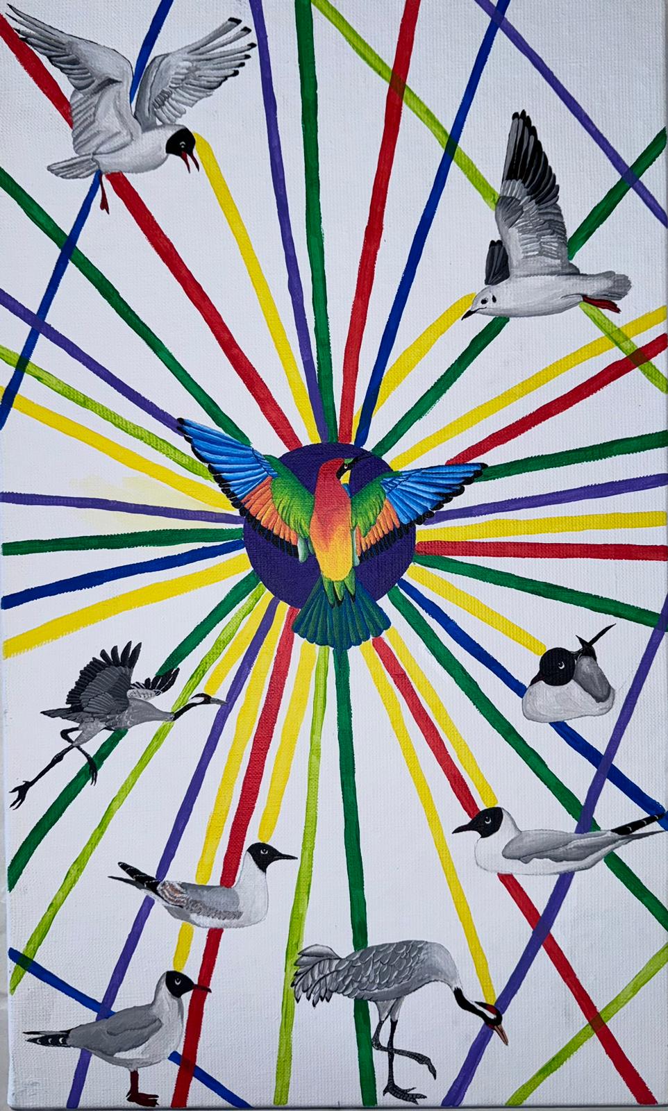 peinture "The Joy of Birds"