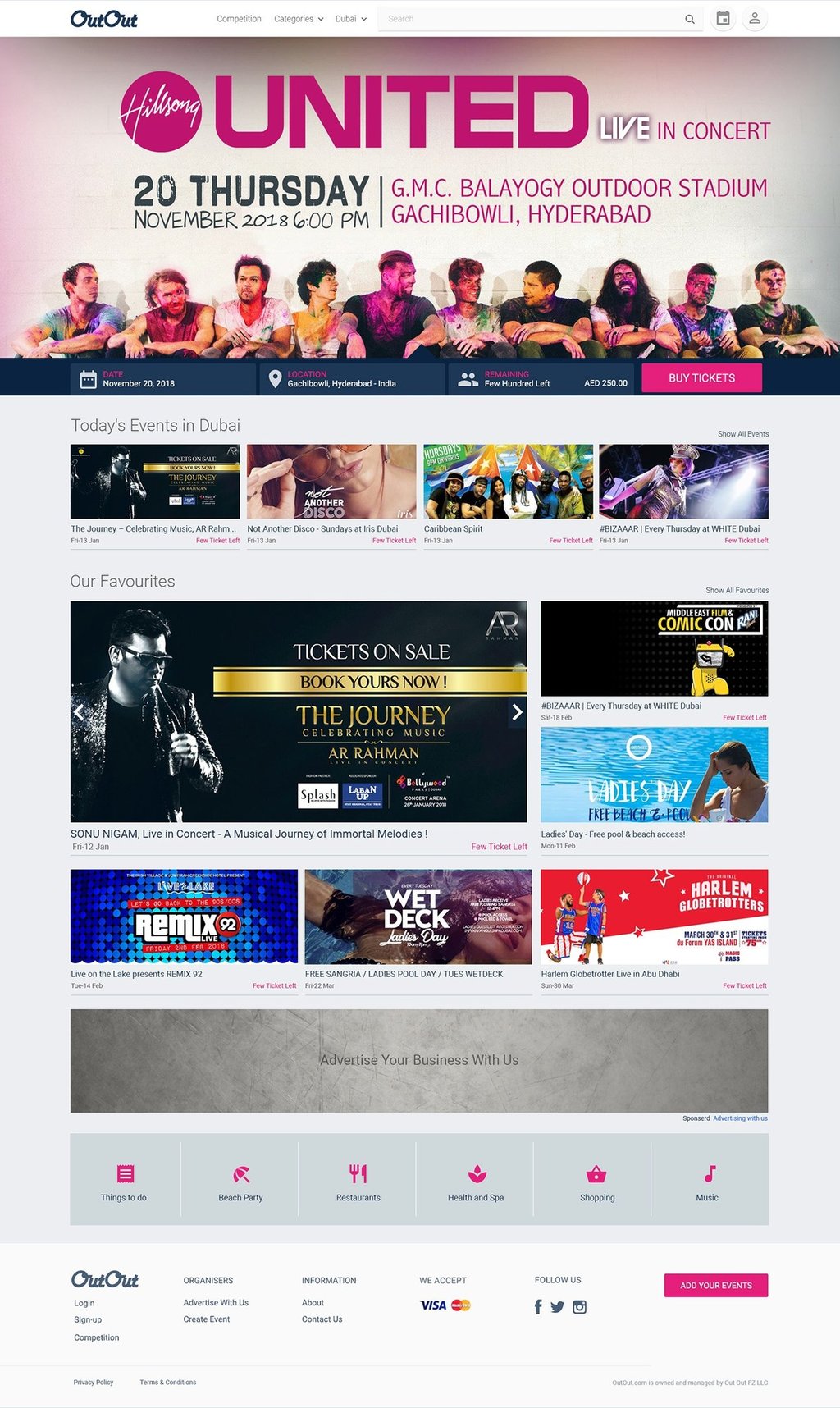 website mockup