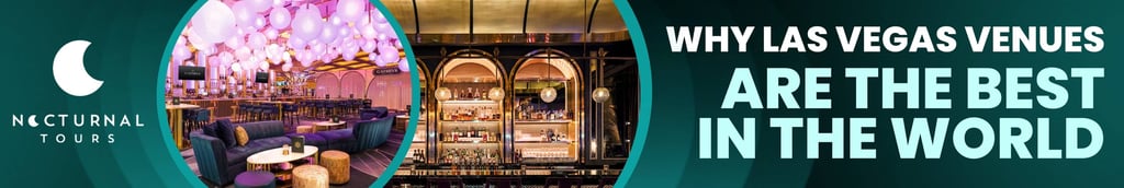 Vibrant bar and lounge in a Las Vegas venue, highlighting its stylish and high-end atmosphere.