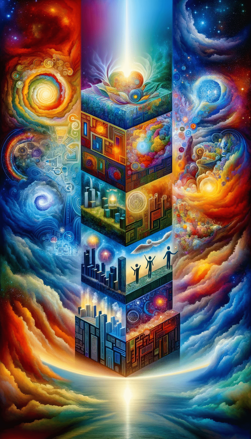 a tower of a building with a sky background