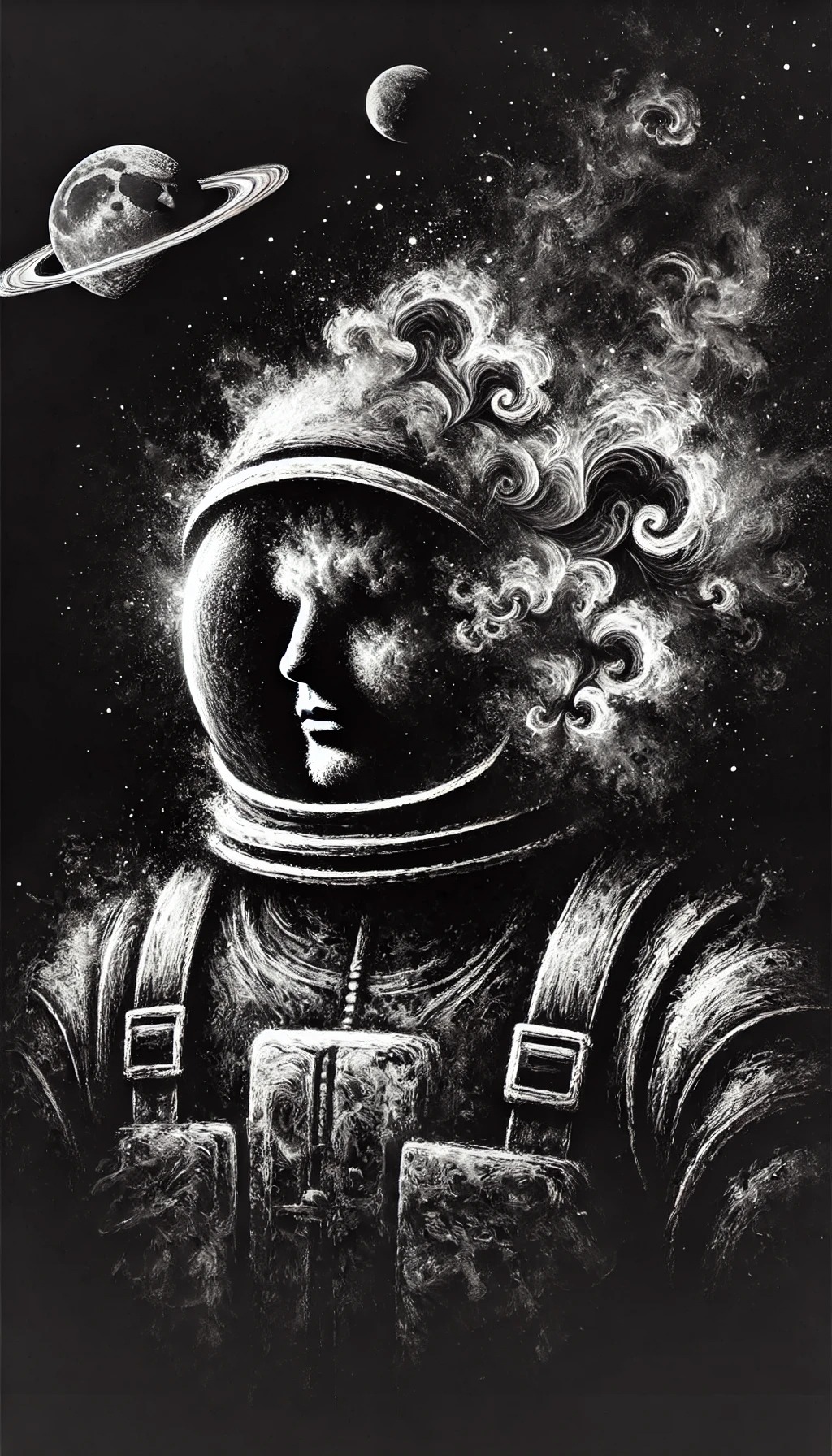 Spaceman portrait | simcaart.com