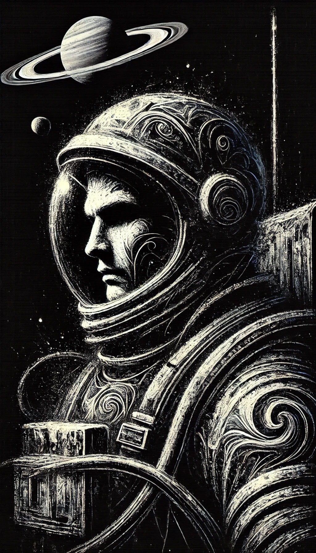 Spaceman portrait | simcaart.com