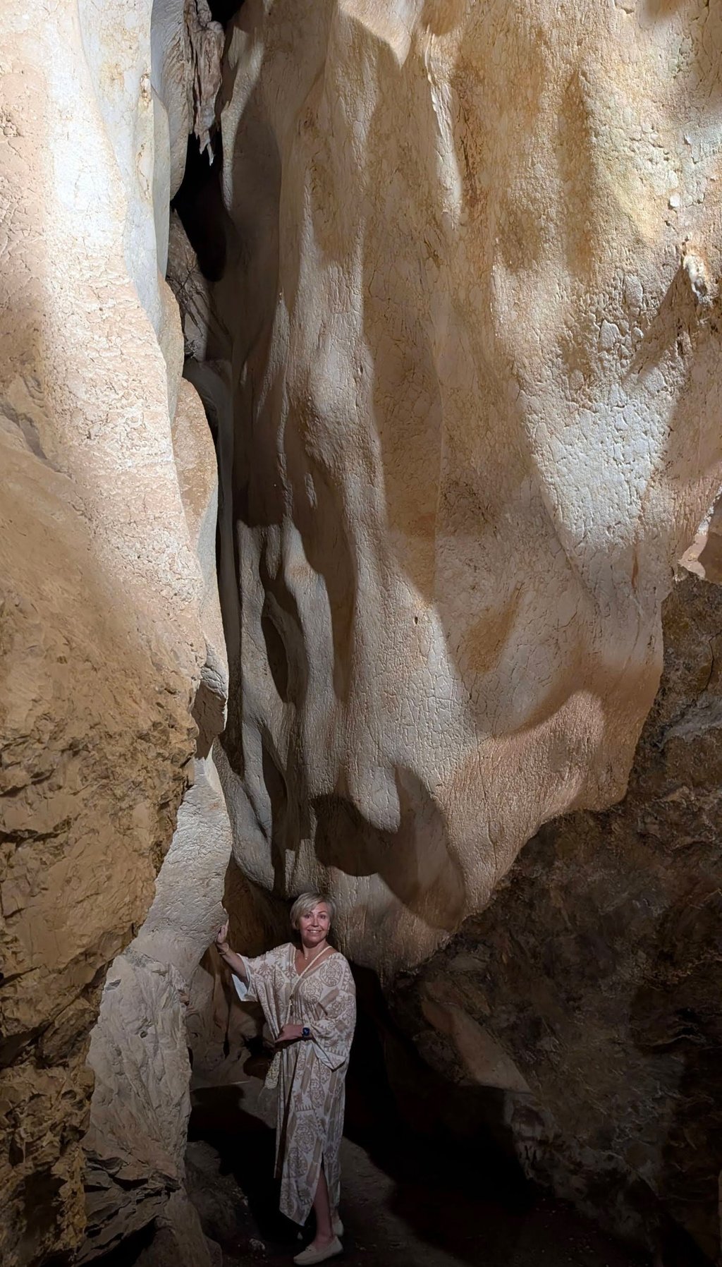 huge cave shaped by the sea