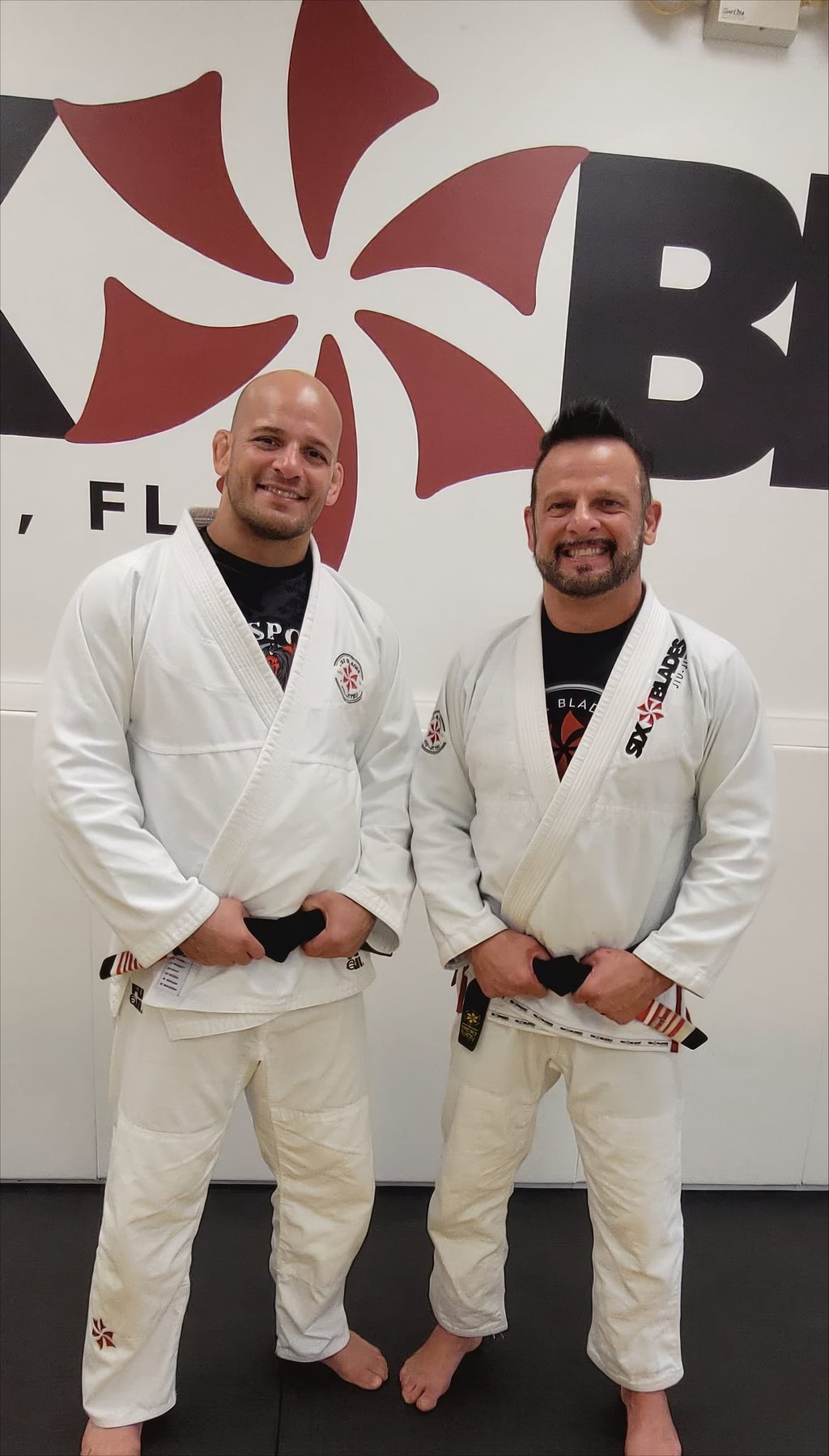 Sixblades Leader and founder Xande Ribeiro with Sensei Harris