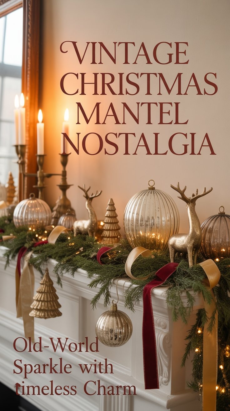 a mantle mantle mantle with christmas decorations and candles