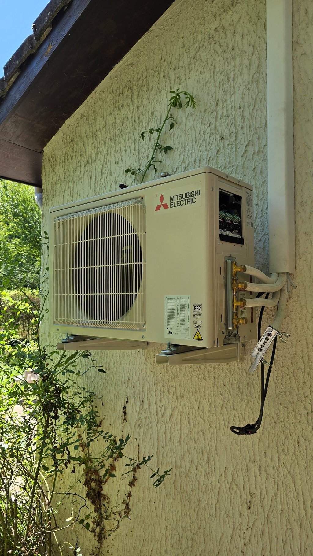 Raccordement et mise en service bisplits MITSUBISHI.