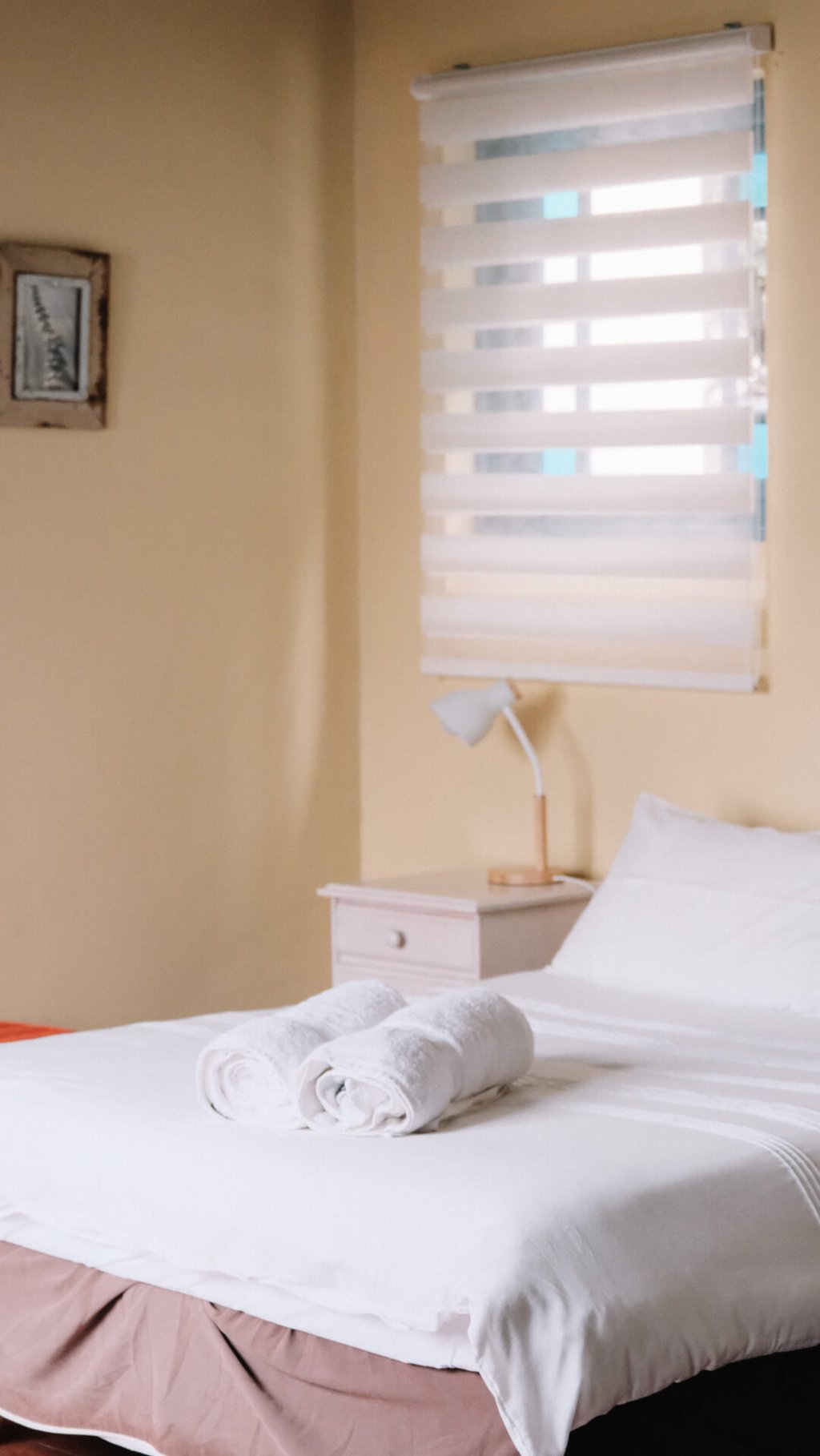 Bedroom setting at the boat house in Anniston