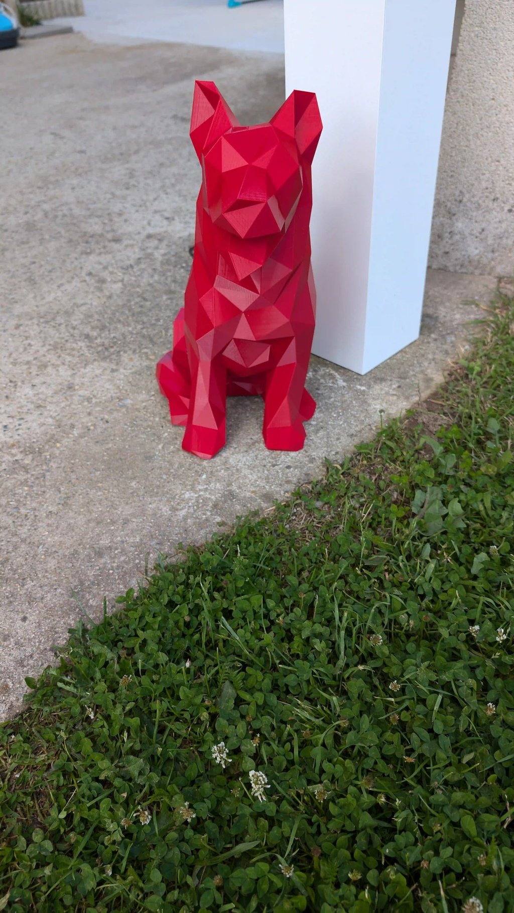 Chien rouge en impression 3d