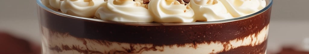 pavê de creme e chocolate