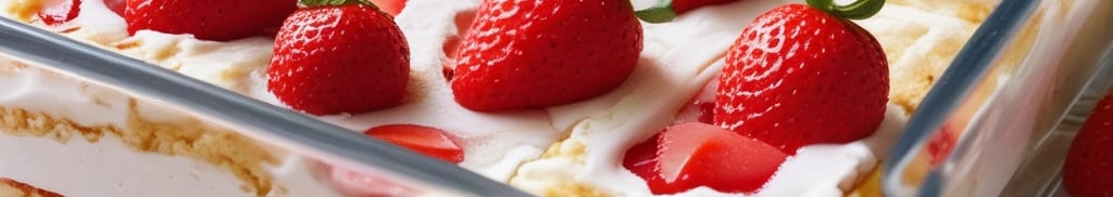 pavê de morango com creme de leite em pó