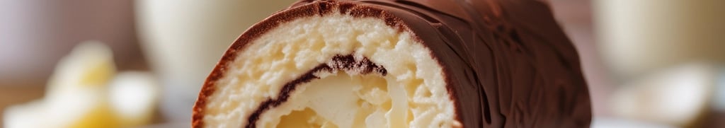 sacolé de coco com chocolate