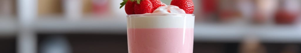 milk-shake de morango