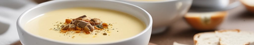 sopa cremosa vegana em um potinho